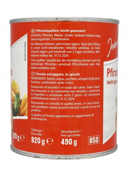 Jeden Tag Pfirsichspalten Leicht Gezuckert – Bild 2