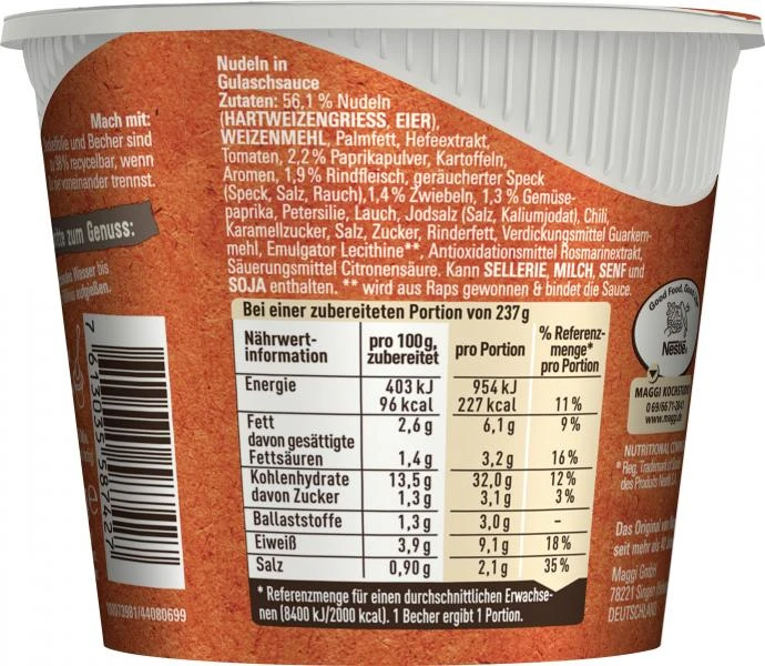 Maggi 5 Minuten Terrine Gulaschtopf Ungarischer Art – Bild 3