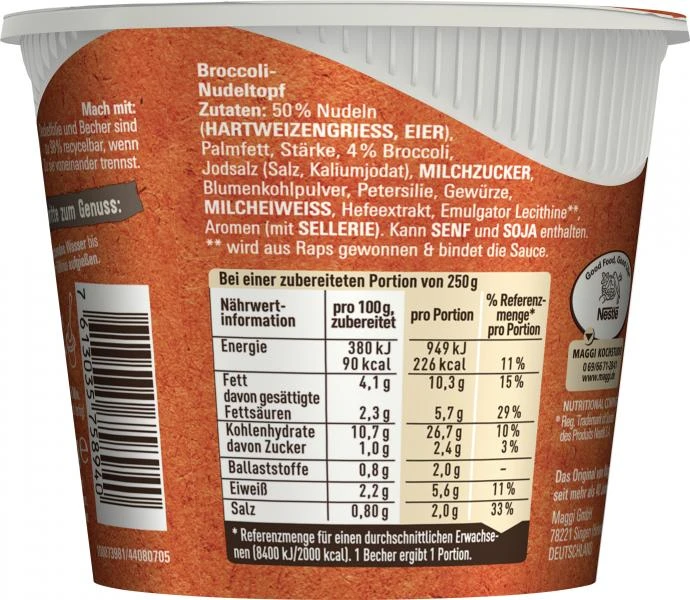 Maggi 5 Minuten Terrine Broccoli Nudeltopf – Bild 4