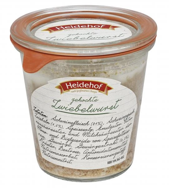 Heidehof Zwiebelwurst Gekocht