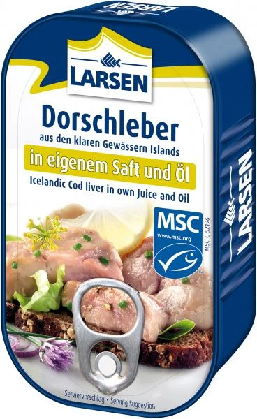 Larsen Dorschleber In Eigenem Saft Und Öl
