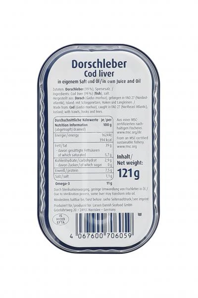 Larsen Dorschleber In Eigenem Saft Und Öl – Bild 2