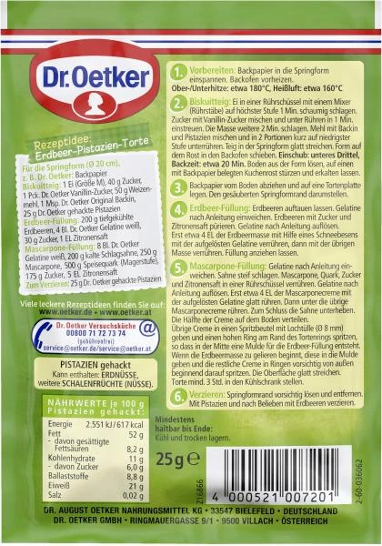 Dr. Oetker Pistazien Gehackt – Bild 2