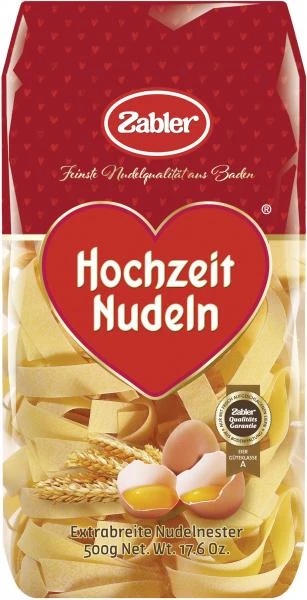 Zabler Hochzeit Nudeln Extrabreite Nudelnester