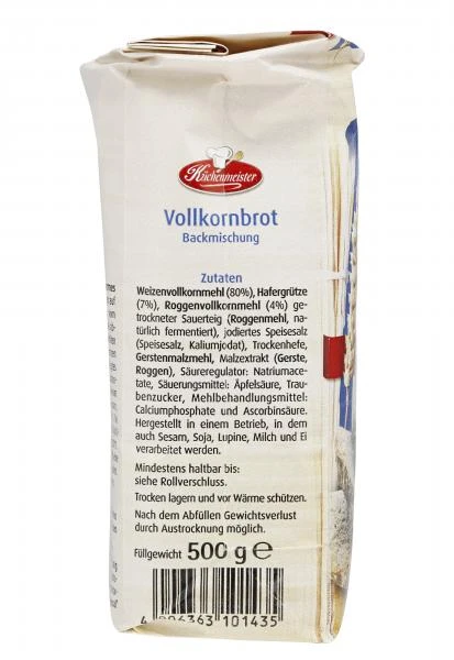 Küchenmeister Backmischung Vollkornbrot – Bild 4