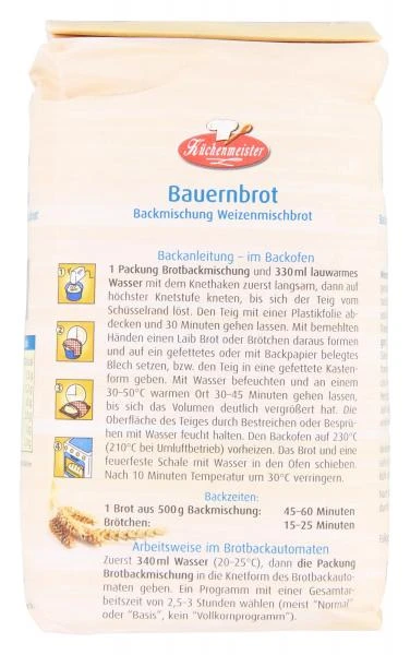 Küchenmeister Backmischung Bauernbrot – Bild 3