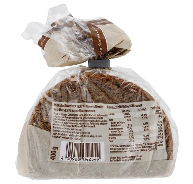 Lieken Urkorn Dinkel-Vollkorn – Bild 2